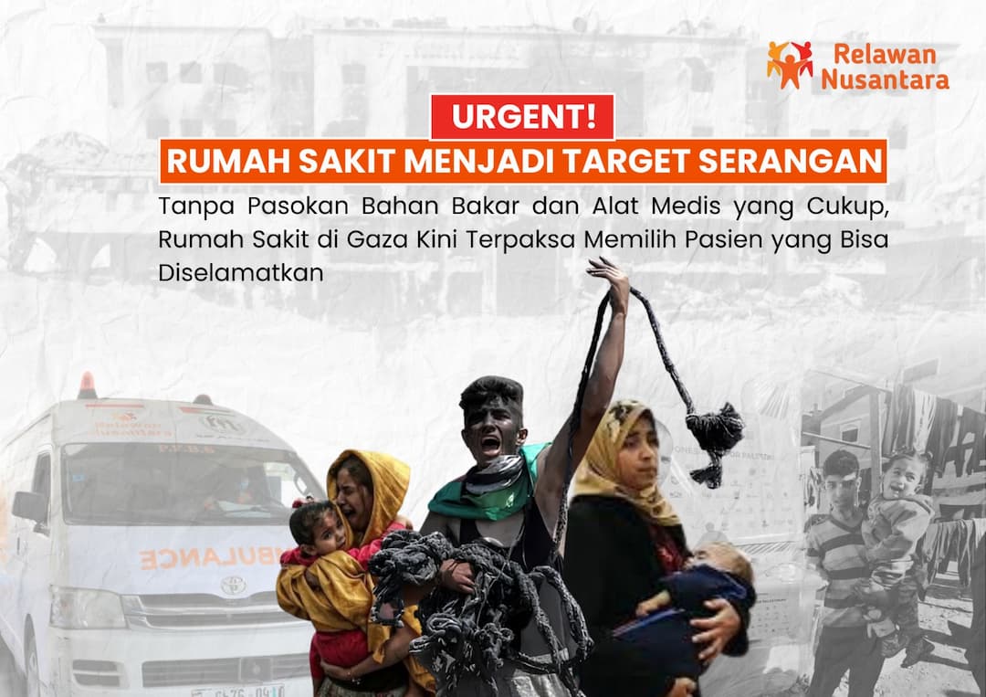 Rumah Sakit Hancur Bantu Palestina