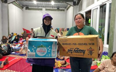 Baitul Maal Muamalat Jabar Melalui Relawan Nusantara Salurkan Bantuan untuk Penyintas Banjir di Kab. Bandung