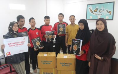 PENYALURAN QUR’AN BRAILLE KEPADA YAYASAN TUNANETRA MANDIRI