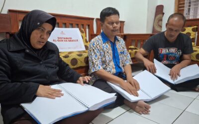 Relawan Nusantara Distribusikan Quran Braille untuk Komunitas Tunanetra di Sumedang