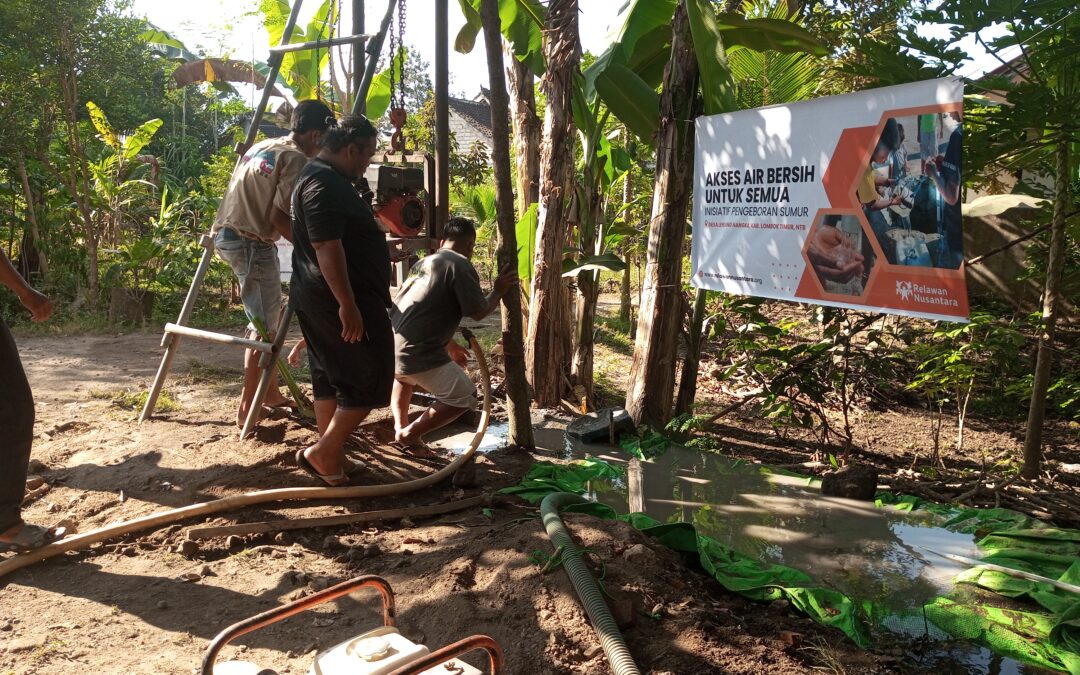 Krisis Air di Dusun Gelogor, Desa Lendang Nangka, Kec. Masbagik Teratasi Berkat Sumur Bor Bantuan Relawan Nusantara