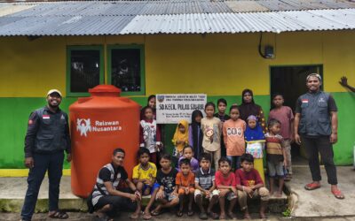 Relawan Nusantara Salurkan Sarana Air Bersih di Pulai Syahrir, Banda Maluku Tengah