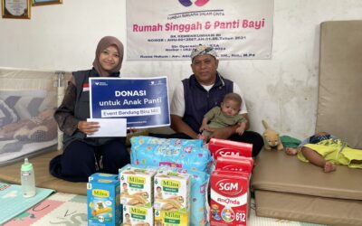 Event Bandung Biru 14K Bersama Relawan Nusantara Salurkan Bantuan untuk 16 Bayi di Panti Bayi Asuh ABI Rancaekek
