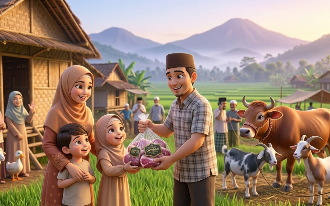 Sedekah Daging: Dari Ibadah Menjadi Harapan untuk Generasi Bebas Stunting