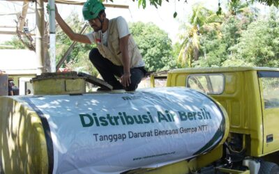 Bantuan Air Bersih Menjangkau Penyintas Gempa Nagekeo di Waekokak dan Lape