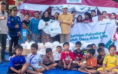 Relawan Nusantara Salurkan ATK, PMT, dan Baby Kits untuk Penyintas Kebakaran Desa Sade