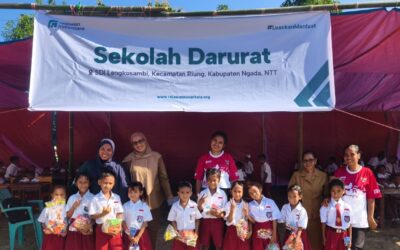 Sekolah Darurat SDI Lengkosambi Berdiri, Relawan Nusantara Bantu Anak-Anak NTT Tetap Belajar