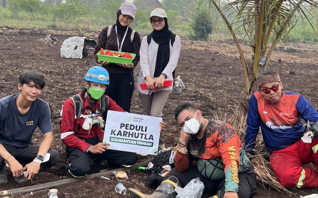 Taman Zakat Dukung Relawan Karhutla dan Pejuang Nafkah di Palangka Raya